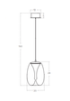Azzardo Lampa Wisząca Pamela 20 Black/Clear AZ5823