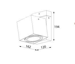 Cleoni TITO T113U2 117 Plafon biały