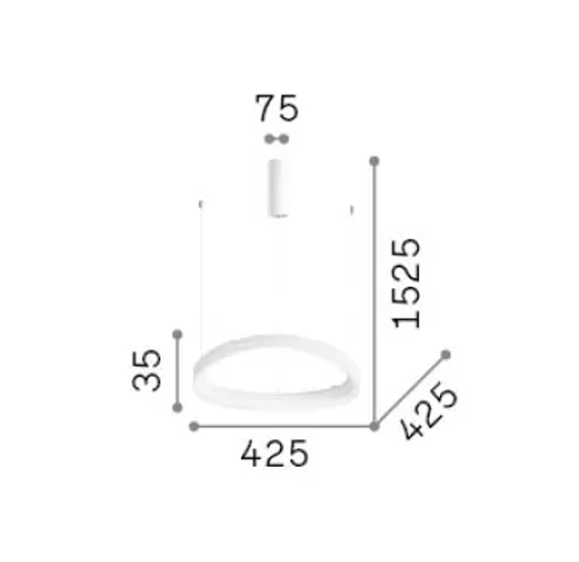 Lampa wisząca Ideal Lux Gemini D42 341521 2700K