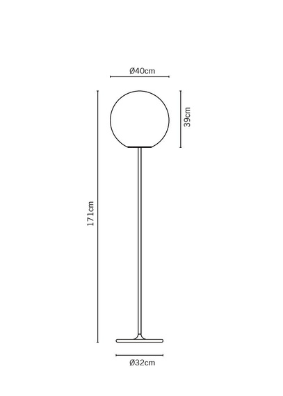 Lampa Podłogowa Fabbian LUMI Sfera F07 C11 01