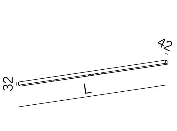 Plafon 40289-M930-W3-00-13 AQForm Mixline LED natynkowy 167cm