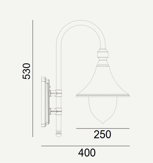 Norlys Kinkiet zewnętrzny Florence 800BL