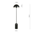 Lampa Stojąca Emibig Kava Lp1 Black (1307/LP1)
