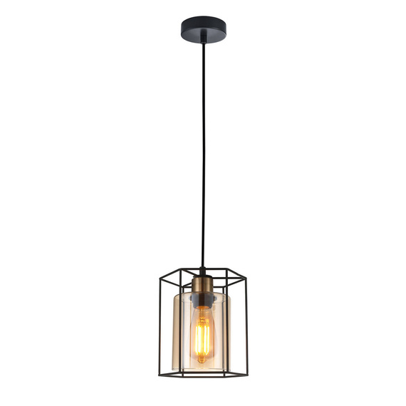 Lampa wisząca Italux Kalula PND-78901-1-BK+AMB