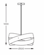Lampa wisząca Zuma Line 1141 Tornado 50cm