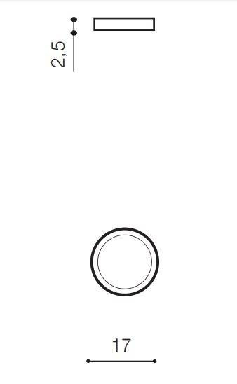 Azzardo Malta R 18 AZ4235 Plafon Czarny