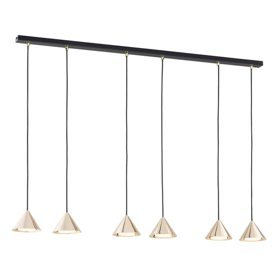 Lampa Wisząca Emibig Elit 6 Bl Gold (1329/6)