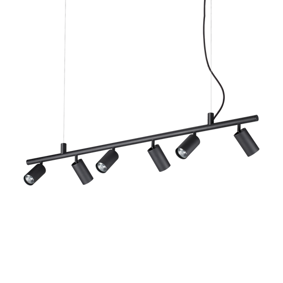 Minimalistyczna lampa wisząca Ideal Lux Dynamite SP6 czarna