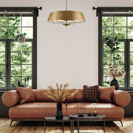 Lampa wisząca/Plafon Elstead Lighting Luello KL-LUELLA-4P-BNB