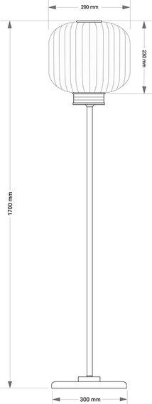 Kutek Lampa stojąca Alba ALB-LS-1(ZM)
