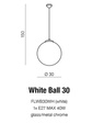 Lampa Wisząca Azzardo White Ball 30 AZ2516