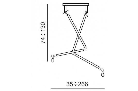 Zyta 2S  Lampa Wisząca Azzardo czarna