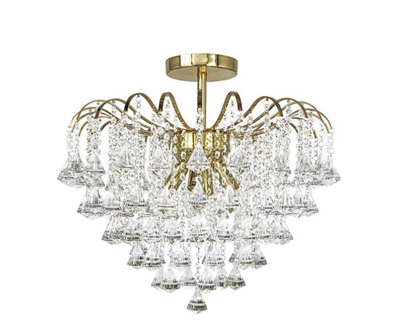 Plafoniera kryształowa Elem Belweder 5193/4 TR Złota