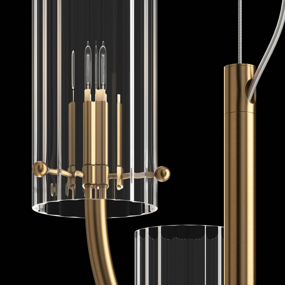 Wisząca lampa Arco mosiądz (MOD223PL-03BS) - Maytoni