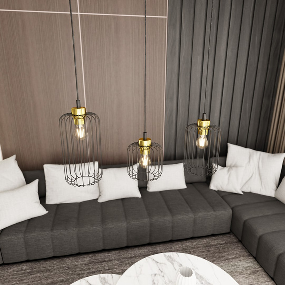 Żyrandol Emibig Vander 3 Bl Gold (1364/3)