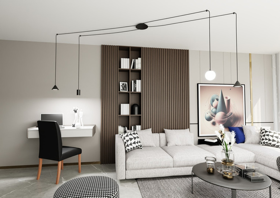 Żyrandol Emibig Fuji 4 Black (1349/4)