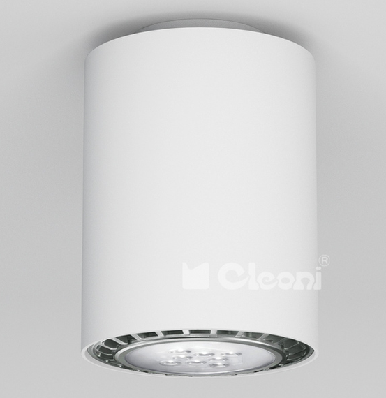 Cleoni Minimal Lampa Natynkowa Srebrny