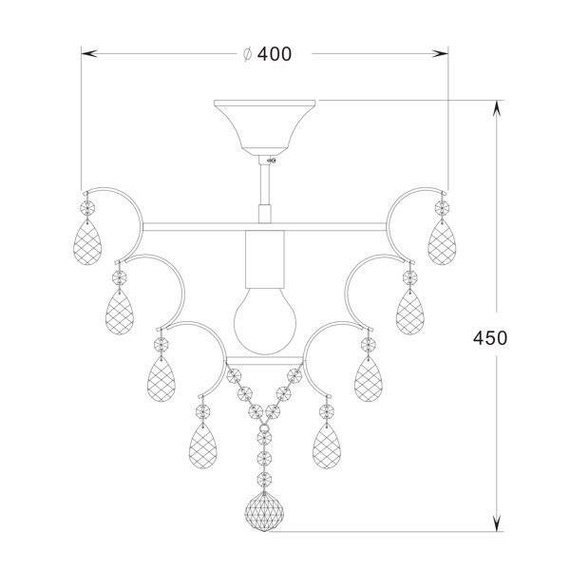 Plafon Zuma Line RLX93410-1 Fusion