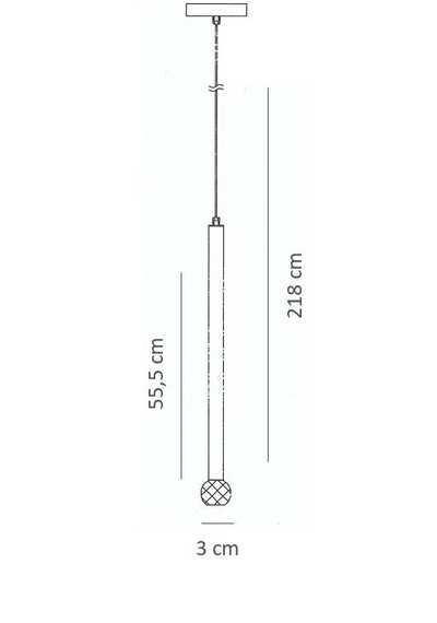 Lampa Wisząca Berella Light Aramo 1 Złota BL1515