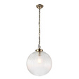 Lampa wisząca Endon Brydon przezroczysty/mosiądz 35 cm 71124