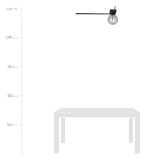 Lampa sufitowa IMAGO 1F BLACK/GRAFIT czarny (1131/1F) - Emibig