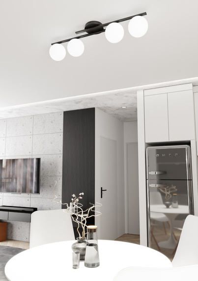 Lampa Wisząca Emibig Kairo 4 Bl Opal (1446/4)