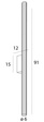 Maxlight Fayette Kinkiet W0367 91cm