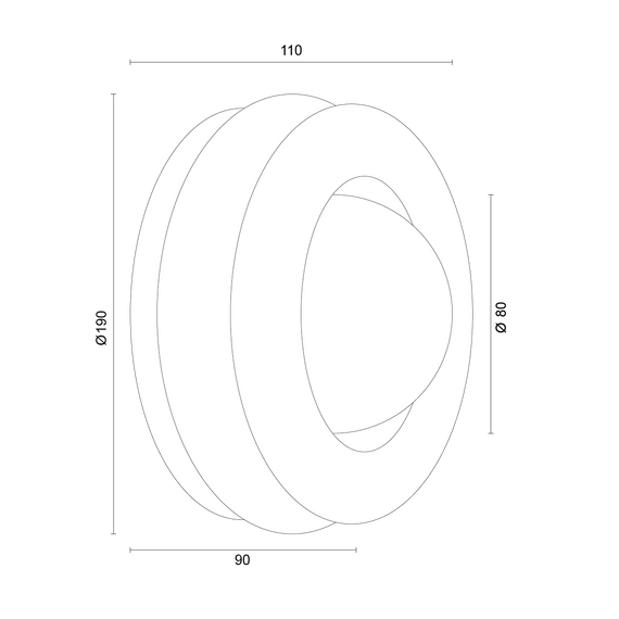 Lampa Ścienna Argon Tevo 8810