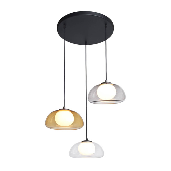Lampa Wisząca Italux Ainale Pnd-54637-3-Bk-Sg