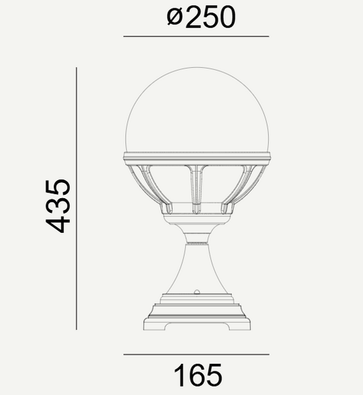 Lampa stojąca zewnętrzna Norlys Bologna 313BL