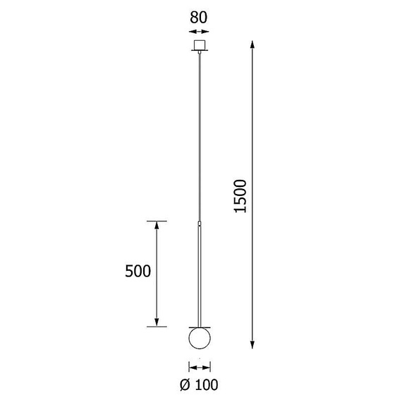 Lampa wisząca Cleoni Cotton 50 G9 10cm DM101/P/TY/196 czarna