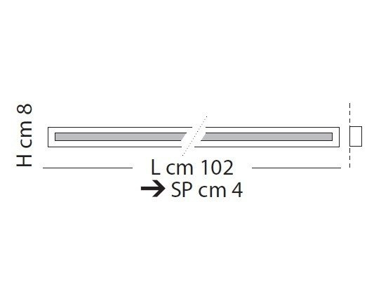 Male-Line Lampa Sufitowa LED 102cm Sillux chrom
