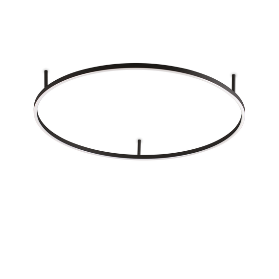 Ideal Lux Oracle Slim Pl D090 Round 4000k On-off Bk Plafon 341989