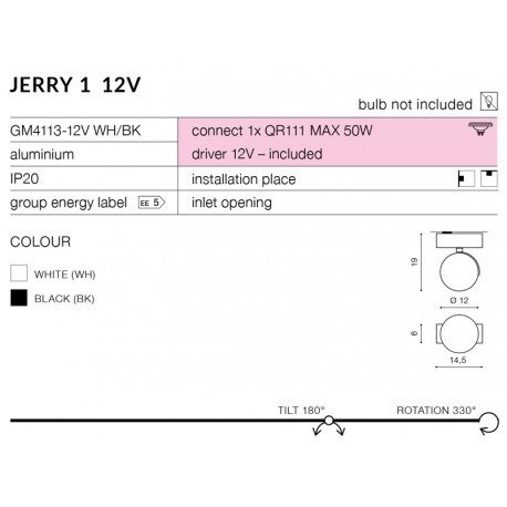 Plafon Azzardo Jerry 12V Chrome AZ1752