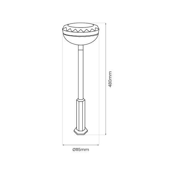 Lampa Stojąca Zewnętrzna Milagro EKO1452