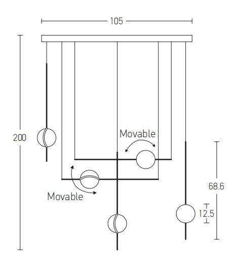 Żyrandol Zambelis 2001