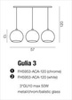 Lampa wisząca AZzardo GULIA 3 biała AZ0638