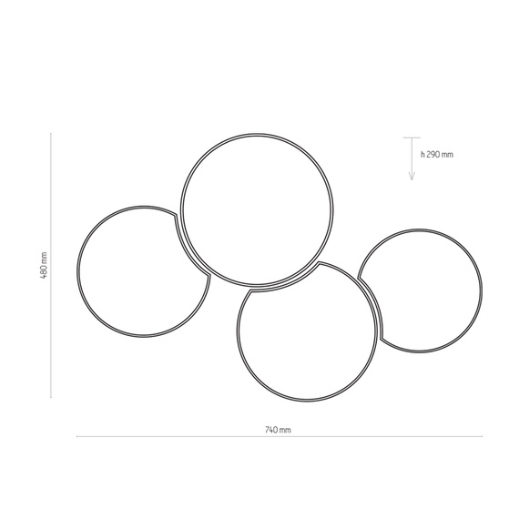 Lampa Sufitowa TK Lighting Mona 3276