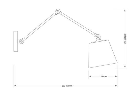 Kutek TAD-K-1(P/A) Lampa ścienna Tadea