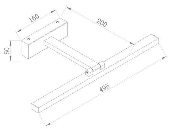 Kinkiet MIR008WL-L12W4K Maytoni Bris Biały