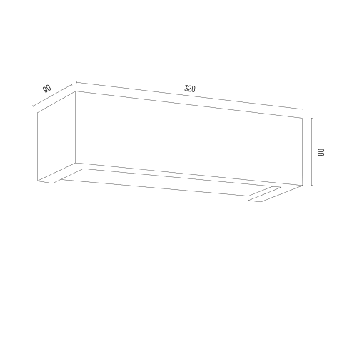 Oprawa Ścienna Argon Caserta 8250