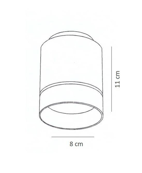 Nowoczesny Spot Sufitowy Berella Light Cori BK/GD BL2024