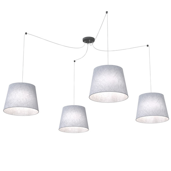 Lampa Wisząca Emibig Ascot 4 Gray (1424/4)