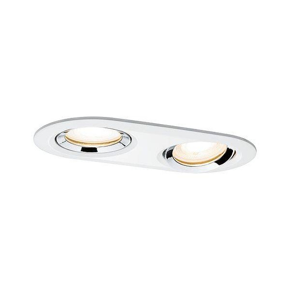 Paulmann Lampa do zabudowy Nova IP56 PL93675 4000K GU10 2x6W