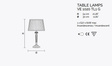 Lampka Stołowa MASIERO VE 1020/TL1 G