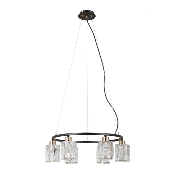 Italux Lampa wisząca Simona PND-40814-6-BK-HBR