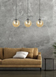 Wisząca lampa COSMO 3 BL MIODOWY czarny (713/3) - Emibig