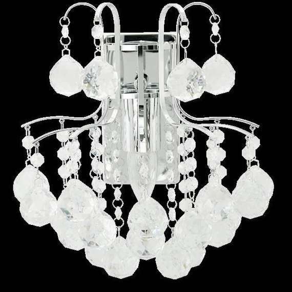 Lampa Ścienna kryształowa Elem Monte Carlo 6247/1 8C chrom