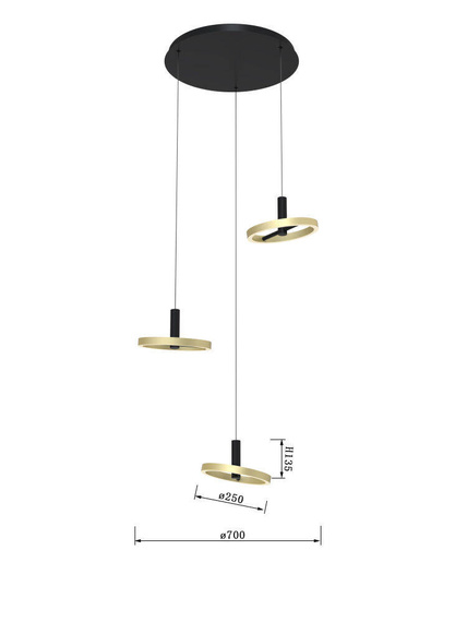 Lampa Wisząca Wofi Brest 5016-304