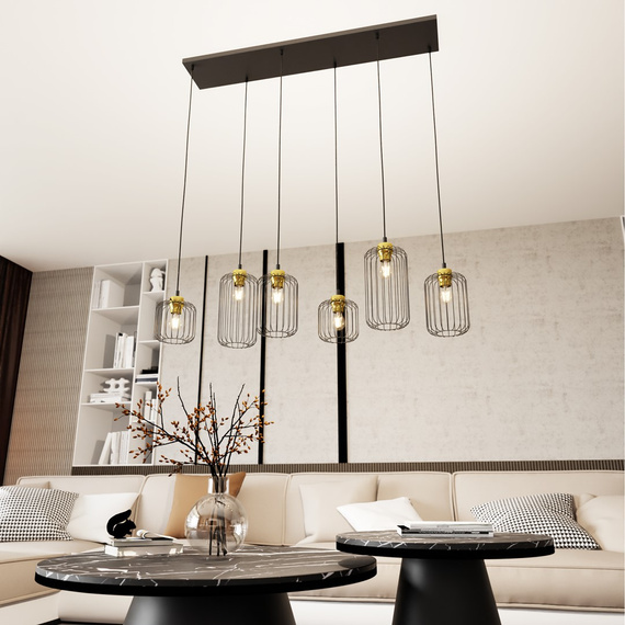 Żyrandol Emibig Vander 6 Bl Gold (1364/6)